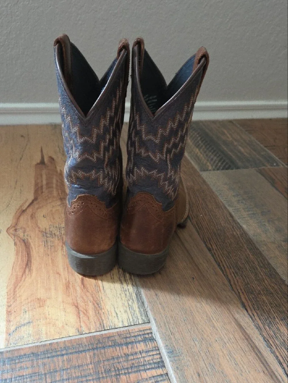 Ariat Brown and Dark Brown Two-Tone Western Cowboy Boots